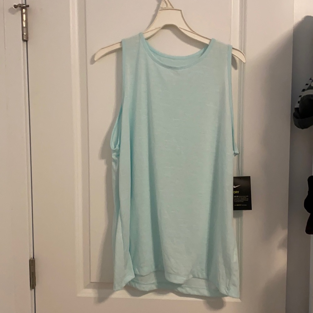 Light blue dry fit Nike tank top